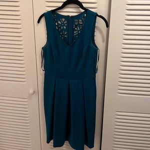 Teal A-Line Dress